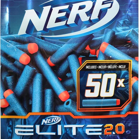 Nerf Elite 2.0 50-Dart Refill Pack -- Includes 50 Official Nerf Elite 2.0 New - Picture 1 of 4